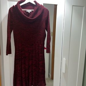 Sandra Darren cowl sweater dress